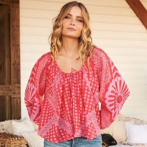 Free People Elana Printed Top